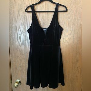 Express Velvet Romper Dress Size S with Built in Shorts